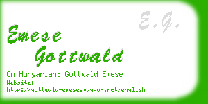 emese gottwald business card